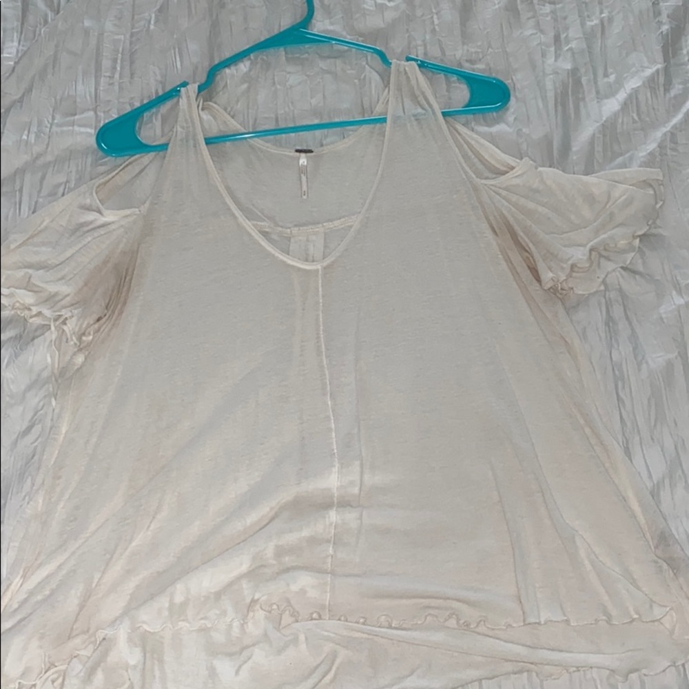 free people open shoulder shirt